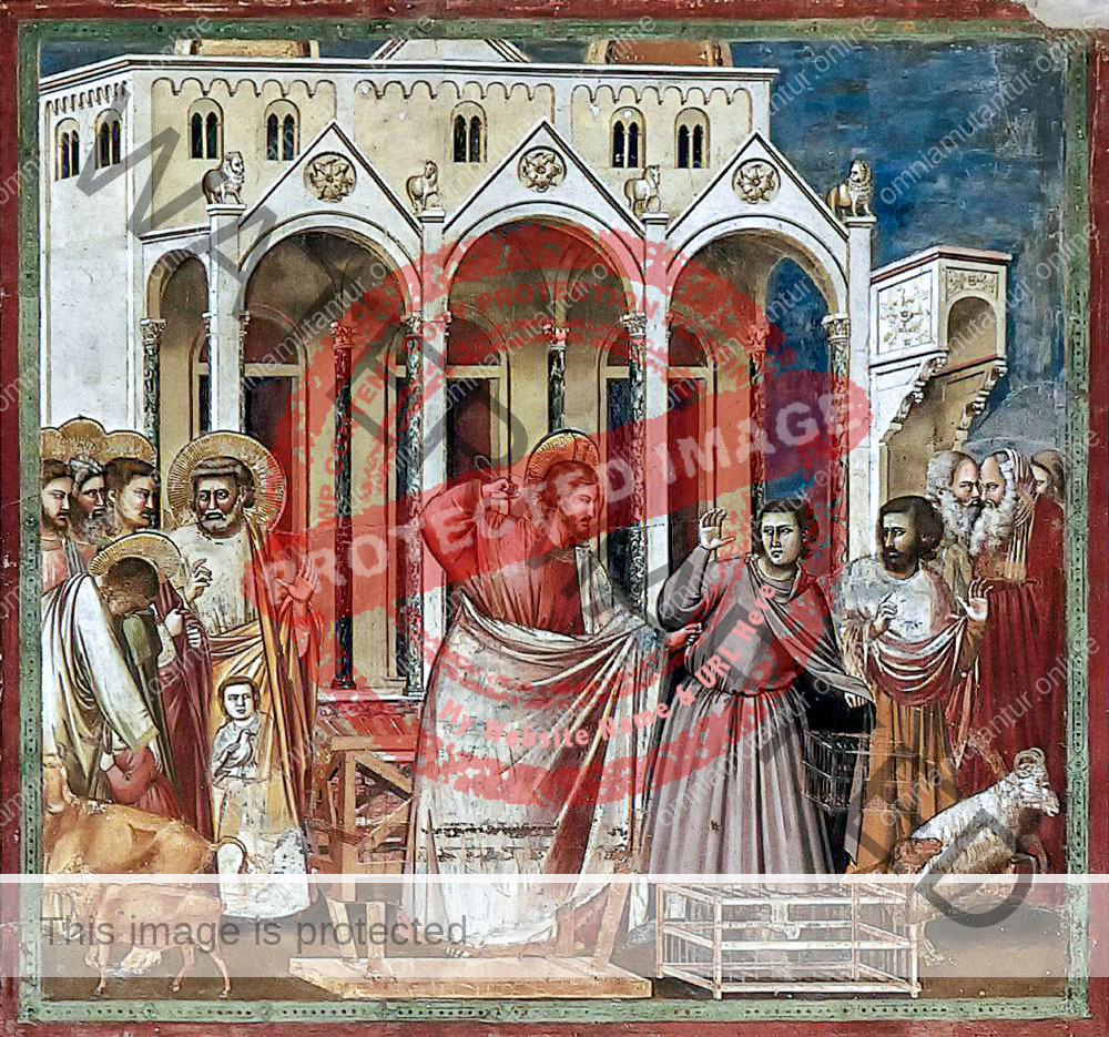 Giotto di Bondone Driving of the Traders from the Temple 1302-05