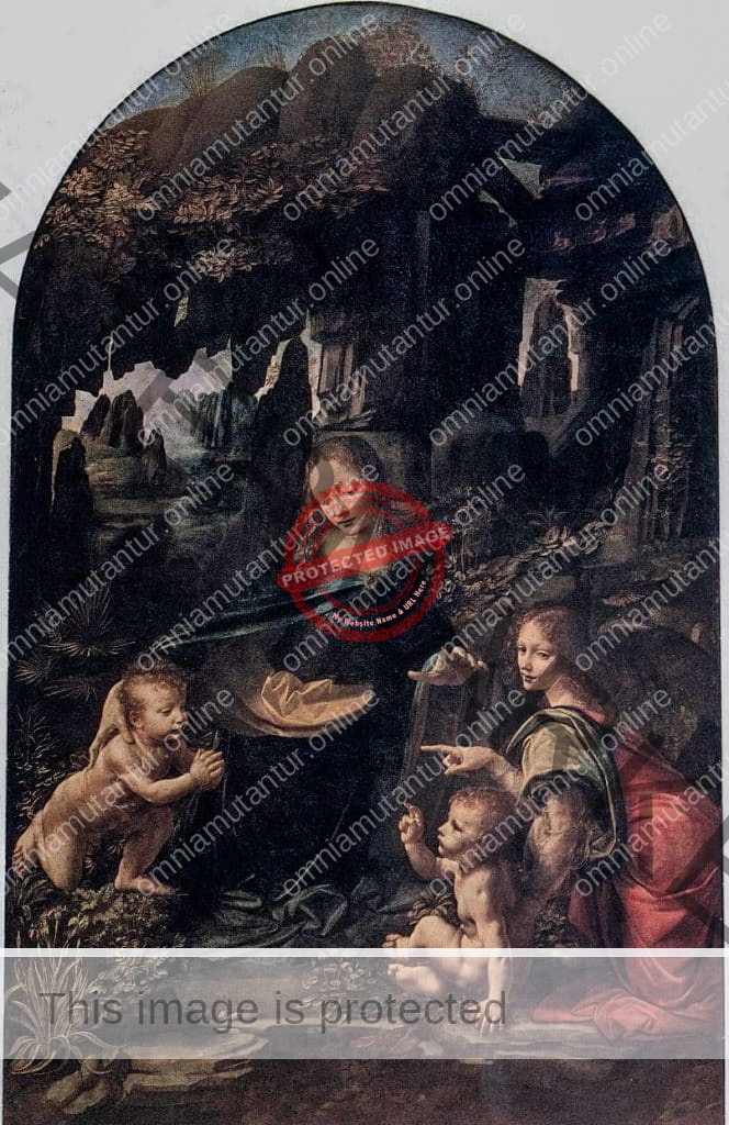 Leonardo: Virgin of the Rocks.1483 Yüksek Rönesans
